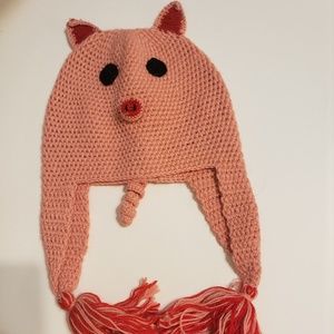 Alpaca Pig Chuyo with flaps made in Peru
